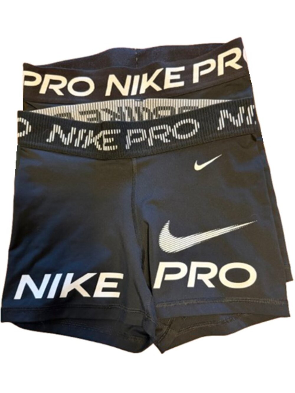2 Pair of Nike Pro Biker Athletic Shorts Bundle